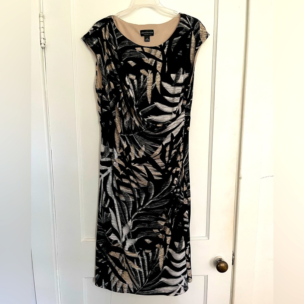 Connected Apparel Dress, size 16, black and tan, great for business casual